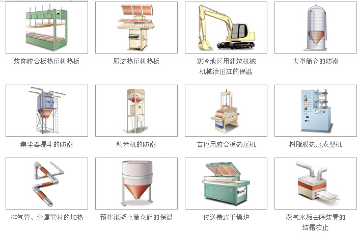 硅膠加熱器應用